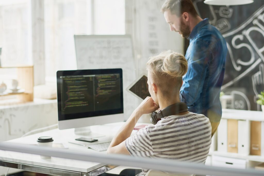 Two Modern Web Developers at Work